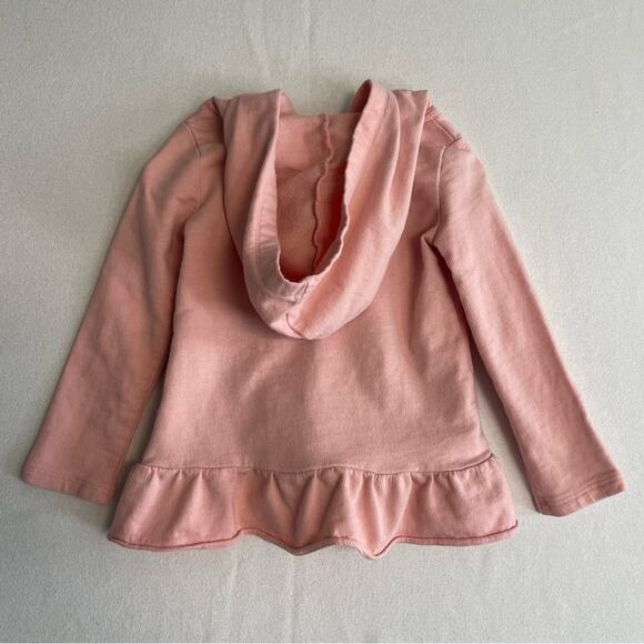 Carter’s Ruffle Hoodie Peach Pink This Girl Is The Future graphic girls Size 2T - Picture 3 of 6